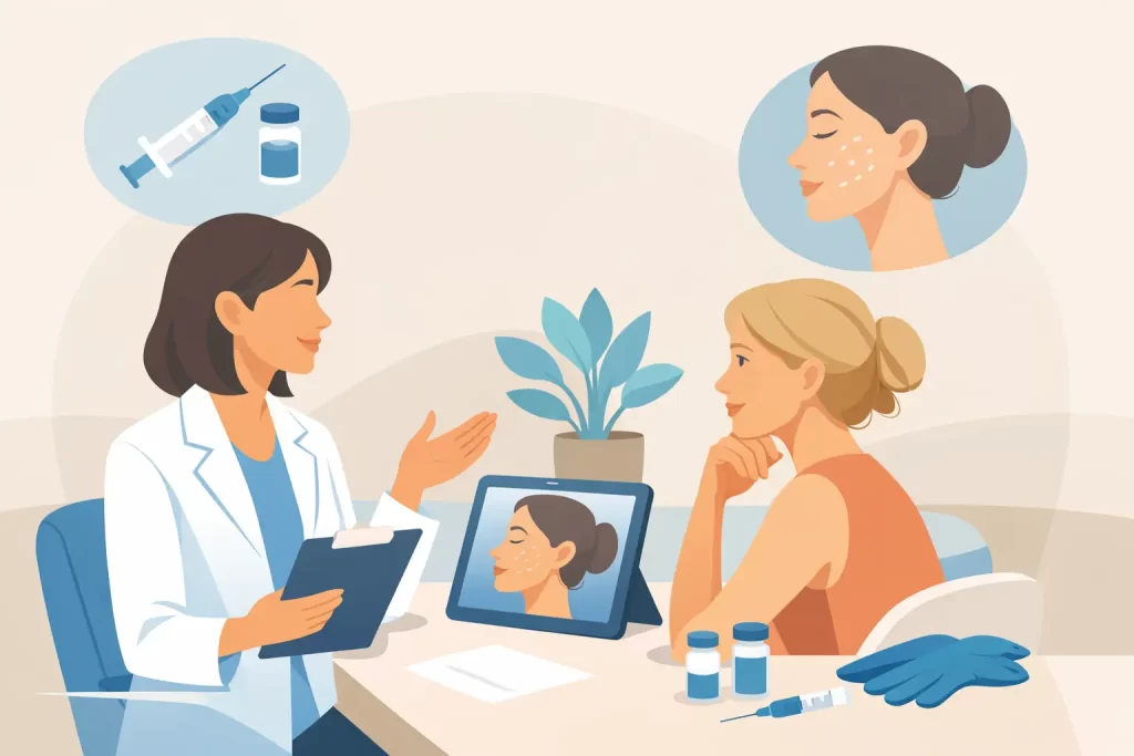 Turvallinen Botox-hoito alkaa konsultoinnista